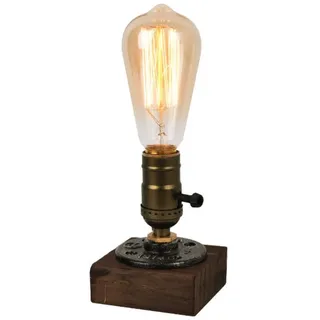 Vintage-tischlampenfuß Im Industriestil Für E26-edison-glühbirnen, Dekorative Lampe Im Steampunk-stil, Vintage-tischlampe, Dekorative Nachttischlampe, Für Schlafzimmer, Café, Bar