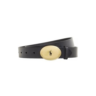 Polo Ralph Lauren Gürtel - 30mm Belt Medium - Gr. S - in Schwarz - für Damen