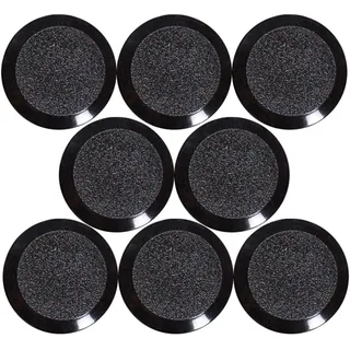 MAUL Facetterand Magnete (8 Stück) MAULpro Ø 15mm | mini Magnete aus Kunststoff | starke Magnete für Whiteboard und Magnettafel | ideal für Büro, Homeoffice und Werkstatt | Schwarz