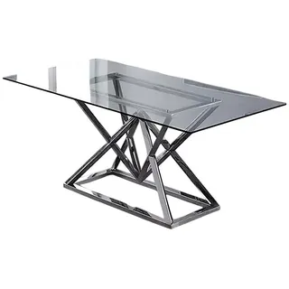 aea Designer Esszimmertisch 90 x 75 x 90 cm grau
