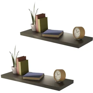 Mojawo Wandboard 80 x 3,8 x 23,5 cm Schwarz