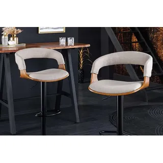 Riess-Ambiente Barhocker Manhattan 60 x 60 x 100 cm Beige