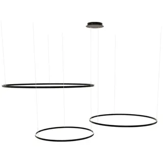 s.luce 3-flg. Ø 150 cm rund schwarz