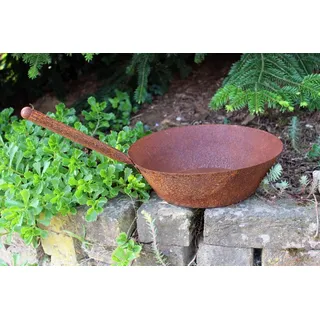 Pflanzschale Pfanne Edelrost groß Blumentopf Gartendeko Pflanzgefäß Landhausstil