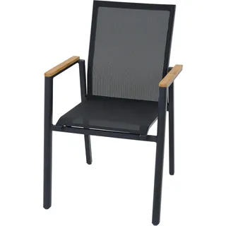 Siena Garden Stapelsessel Bologna 64 cm x 57 cm x 92 cm Schwarz