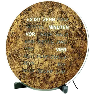 Tischuhr AMS, schwarz, braun, Tischuhren, Quarzuhr, Wohnzimmer, Esszimmer