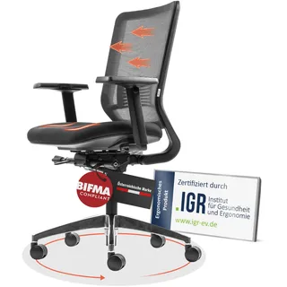 Yaasa Chair Classic Stoff Schwarz