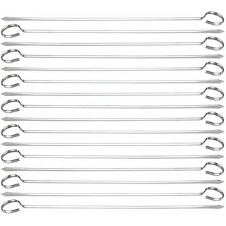 Rosenstein & Söhne Grillspieß 31 cm Edelstahl silber