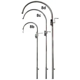 Schneider Grillgeräte Grillgalgen Höhe 190 cm Edelstahl weiß