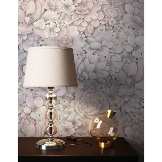 Newroom Vliestapete, Rosa Tapete Floral Blumen - Vintage Blumentapete Flieder Lila Modern Romantisch Rosen Blätter für Wohnzimmer Schlafzimmer Flur rosa