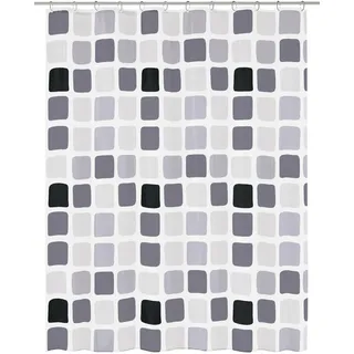 KLEINE WOLKE Duschvorhang Sonny 180 x 200 cm anthrazit