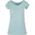 Ladies Wide Neck Tee Oceanblue M