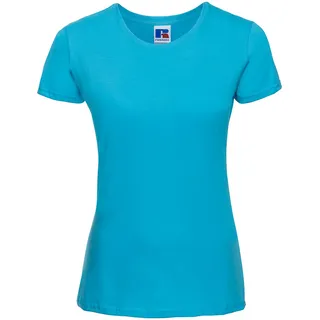 Russell Ladies Slim T Damen T-Shirt Slim-fit länger geschnitten R-155F-0, turquoise, S