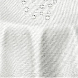 DecoHomeTextil Heimtextilmanufaktur Tischdecke Leinen Optik Tischdecke Tischtuch Abwaschbar Wasserabweisend weiß Rund 180 cm