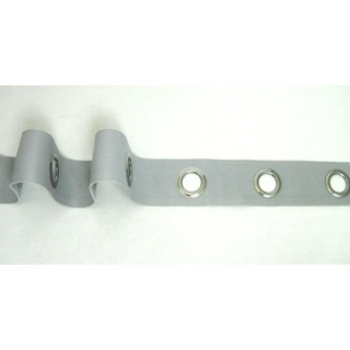 Gardinen Ösenband - zum annähen, Gardinenband, Gardinenzubehör (60 mm, grau) - 2 Meter