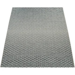 Paco Home In- & Outdoor Flachgewebe Teppich Geometrisch Skandi Rauten Design In Grau, 80x150 cm,