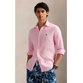 Ralph Lauren Langarmhemd gestreift Rosa L
