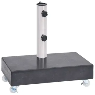 vidaXL Schirmständer Granit 45 x 25 x 8 cm Schwarz