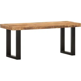vidaXL Sitzbank Raues Mango-Braun 110 x 46 x 35 cm