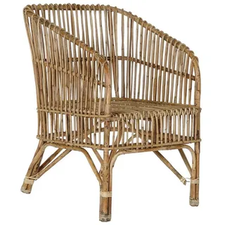 DKD Home Decor Gartenstuhl DKD Home Decor natürlich 56 x 52 x 82 cm