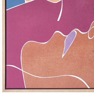 Leinwandbild abstrakt mehrfarbig 63 x 93 cm FASANO