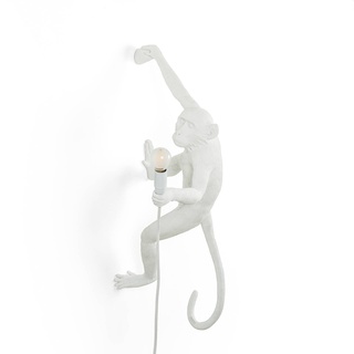 SELETTI Monkey Lamp LED-Deko-Wandlampe weiß rechts