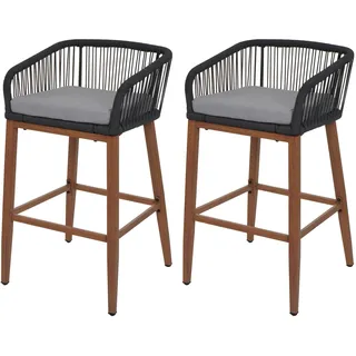 MCW Barhocker O22 2er-Set  ~ anthrazit