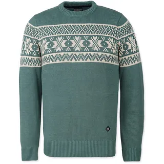 Honesty Rules Norweger Pullover Herren, bequemer Strickpullover im Regular Fit für Männer, Crew Neck aus 100% Bio-Baumwolle, Langarm-Strick mit Rundhalsausschnitt - XL
