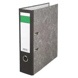 Böttcher-AG Ordner Karton, A4, 8cm, schwarz, Wolkenmarmor