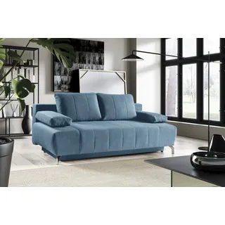 werk2 Schlafcouch Polyester 2-Sitzer Blau