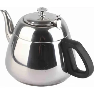 2L Edelstahl StovE Top Teekanne Kaffeekanne Teegeschirr Heißwasserkocher mit Filter 2L - Silber