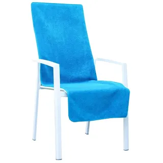 Rapp Badaustattung Hochlehnerauflage Skyline, ca. 60x130 cm Stuhlauflage Gartenstuhl Schonbezug aus 100% Baumwolle blau