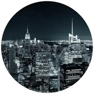 K&L Wall Art Vliestapete »Runde Vliestapete«, New York Skyline Loft, mehrfarbig, matt - bunt