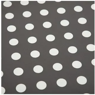 Haus und Deko Tischdecke Wachstuch Tischdecke schwarz mit weißen Punkten rund abwaschbar Garten (1-tlg) schwarz Ø 160 cm x 160 cm x 160 cm