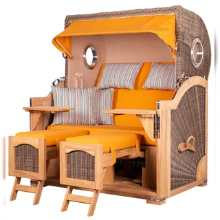 Mr. Deko Ammersee Grande XL Braun/Orange inkl. Schutzhülle