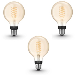 Philips Hue White E27 Edison Filament Vintage Leuchtmittel Dimmbar Bluetooth 3er