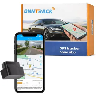 ONNTRACK OBD+ GPS Tracker Auto – Plug & Play Echtzeit GPS Live Tracking, Lebenslang kostenlos, OBD Peilsender ohne ABO, EU-Weite Abdeckung, App-Steuerung & Fahrtenhistorie