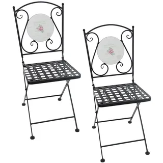 Hti-Living Celia Bienvenue Gartenstuhl 35 x 37 x 89 cm mehrfarbig 2 St.
