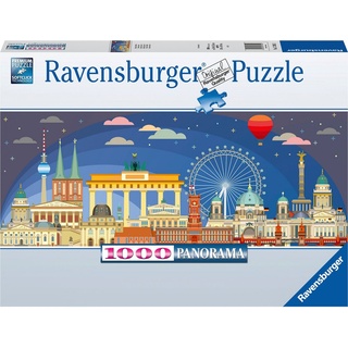 Ravensburger Puzzle Nachts in Berlin, 1000 Puzzleteile, Made in Germany; FSC®- schützt Wald - weltweit bunt