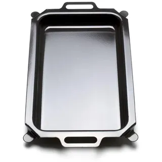 HENDI Backblech emailliert, für Bake- und Grill-Master Mini-Gasgrill (154601, 154700), zum Backen und Braten, Grillplatte, 600x360x(H)55mm