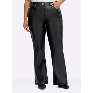 sheego Bootcuthose Damen Schwarz 58
