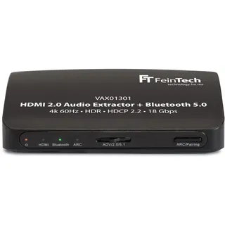 FeinTech VAX01301 HDMI Audio Extractor Bluetooth Adapter für TV Transmitter Konverter 4K 60Hz ARC