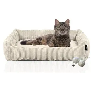 Rohrschneider Katzenbett Katzensofa 54 x 43 x 37 cm Beige
