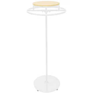 QIERF Rund Kleiderständer Freistehend-Kleiderständer 360°-Drehbarer-Kleiderständer, 140cm Höhe für Einzelhandel, Boutiquen, Schlafzimmer und Bekleidungsgeschäft