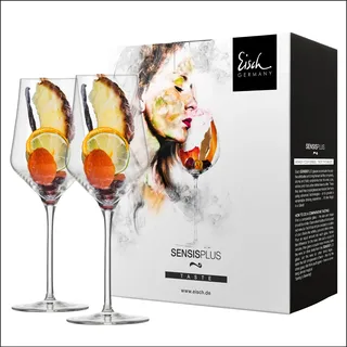 EISCH Weißweingläser Sky Sensisplus (2 Stück), Weingläser für Weißwein wie Sauvignon Blanc und Riesling, spülmaschinenfeste Kristallgläser, Made in Germany (Art.-Nr. 180065)