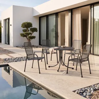 MWH Universal/Chalet Gartenmöbel-Set 5tlg. - Iron Grey