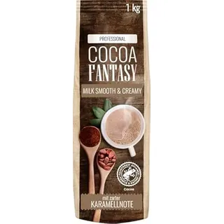 Cocoa Fantasy Milk Smooth & Creamy Kakaopulver für cremige heiße Schokolade, Kakaopulver für heiße Schokolade, 14% Kakaoanteil, 1 kg