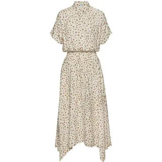 LASCANA Midikleid Damen creme-taupe bedruckt Gr.36