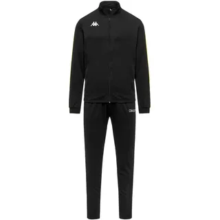 Kappa Salcio TKS Trainingsanzug für Herren, Schwarz/Gelb, L