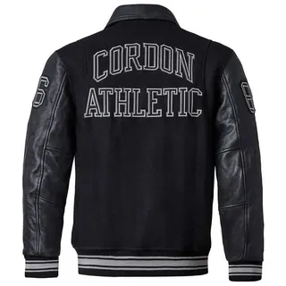 Cordon Sport Collegejacke Bronx Nummernappliaktionen auf den Ärmeln schwarz 3XL